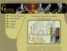 Tablet Screenshot of guitarhalloffame.com